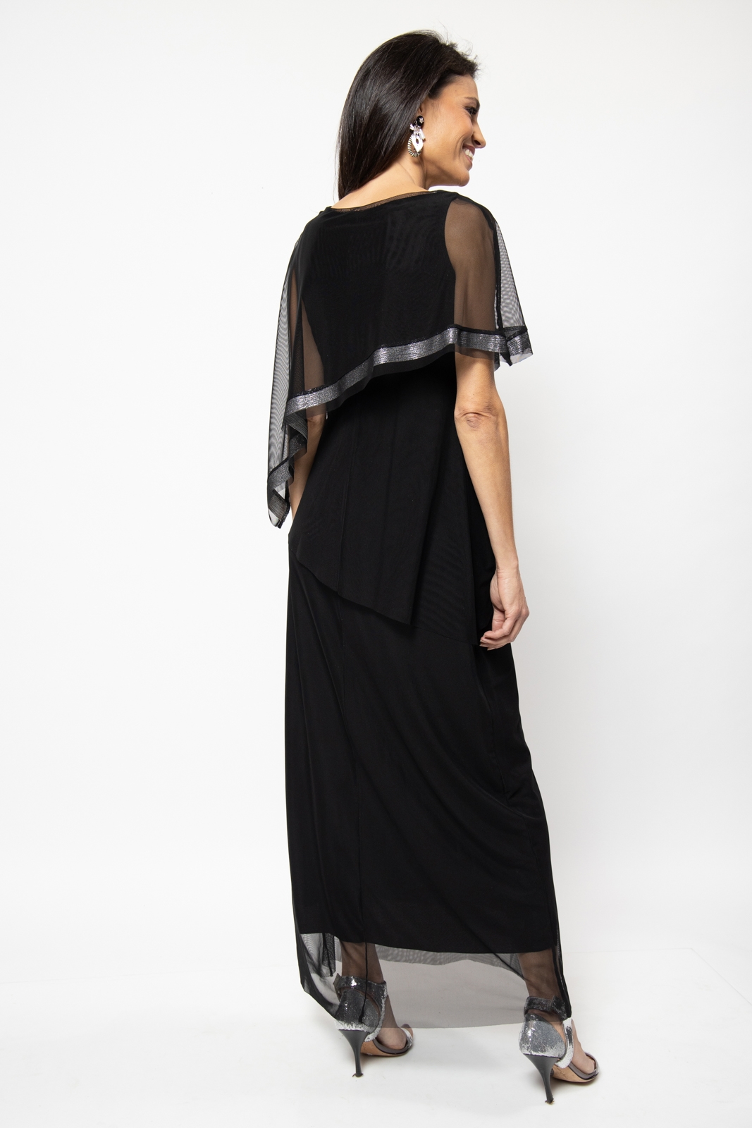 שמלת ערב אלגנטית דגם שירז גוון שחור